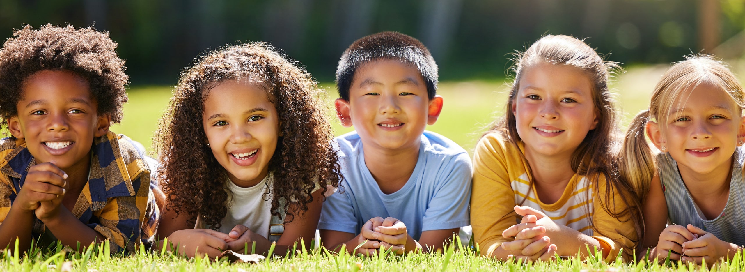 group of children happy with the restorative dentistry services at Chattahooche Pediatric Smiles in Marietta GA