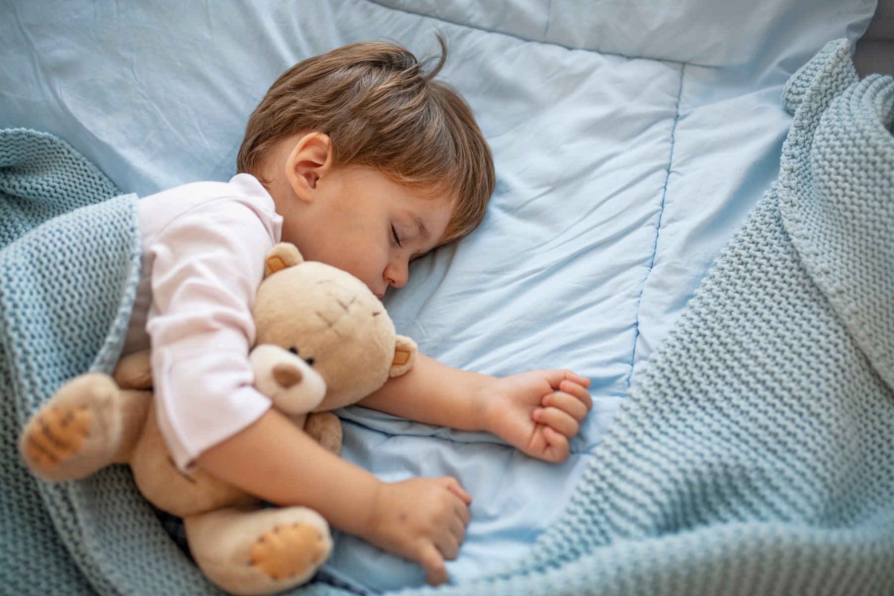 sleeping child happy with the airway dentistry services at Chattahooche Pediatric Smiles in Marietta GA
