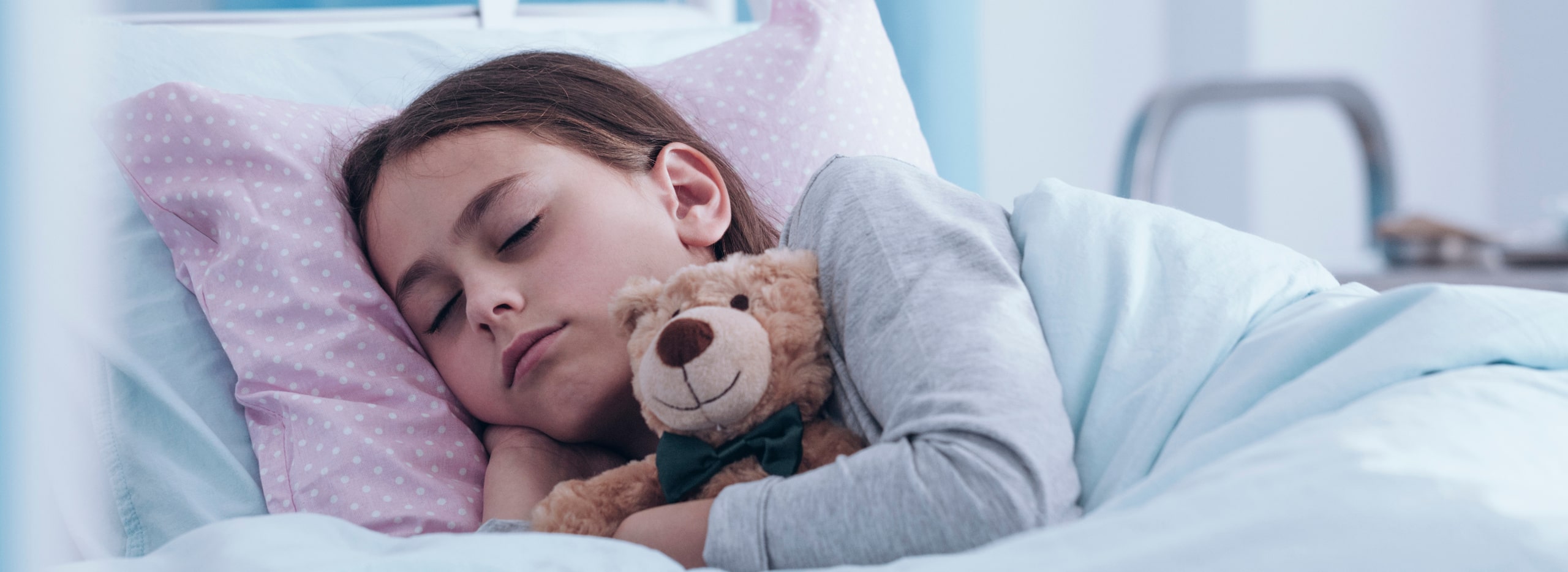 child getting goodnight sleep with the sleep evaluation services at Chattahooche Pediatric Smiles in Marietta GA