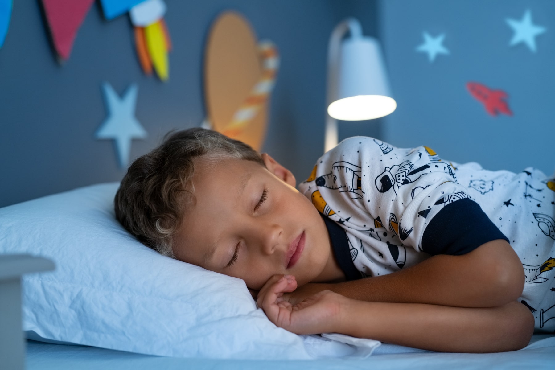 child getting goodnight sleep with the mouth breathing services at Chattahooche Pediatric Smiles in Marietta GA